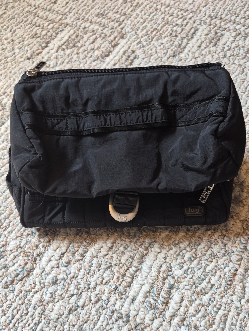 lug Black Nylon Cosmetic Bag